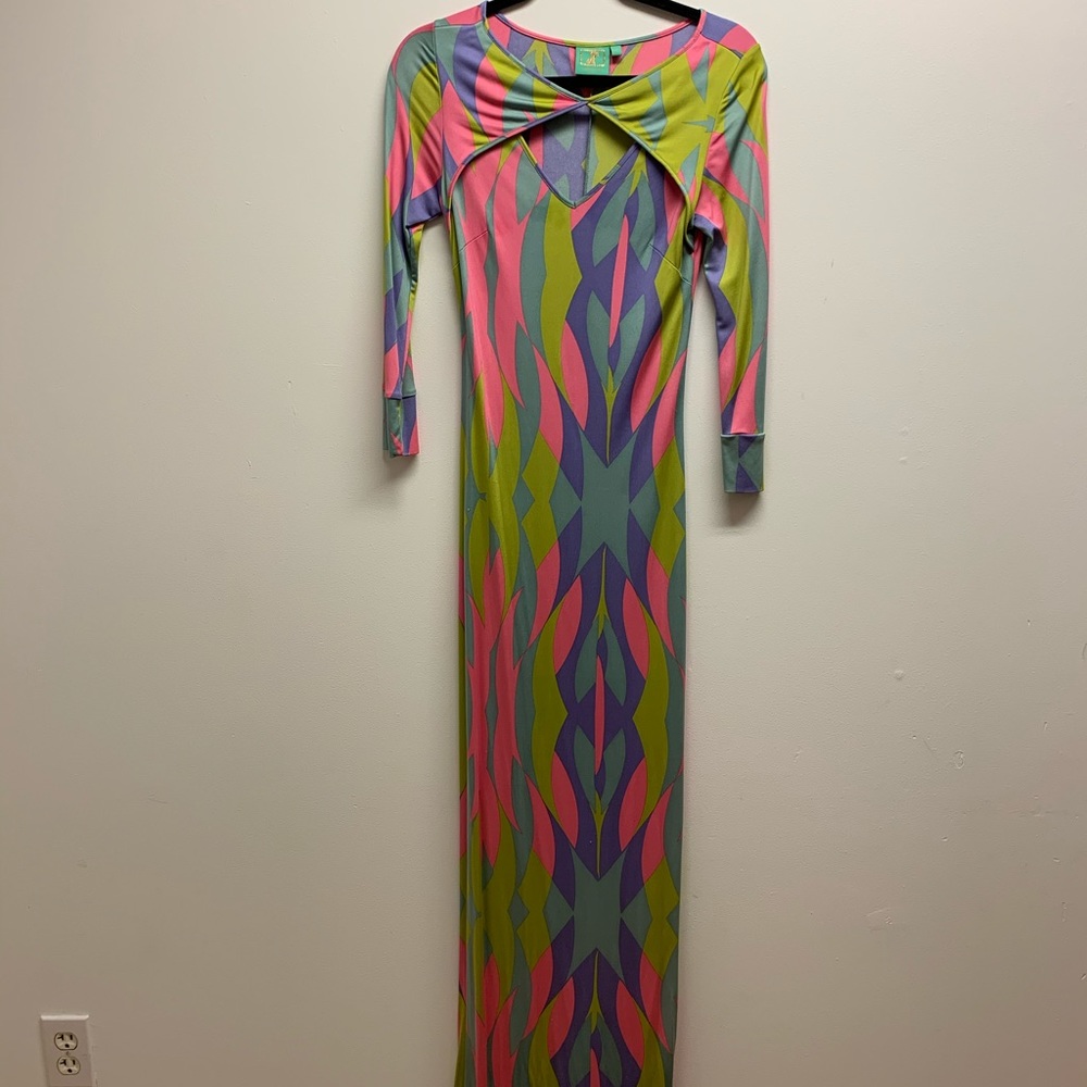 Jules Reid Abstract Maxi Dress
